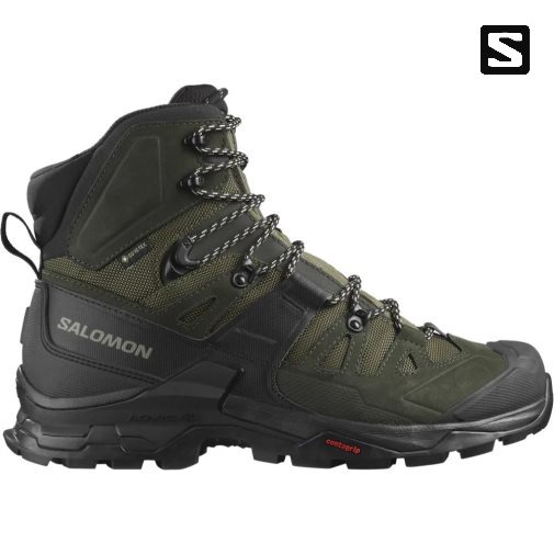 Olive Salomon Quest 4 GTX Men's Hiking Boots | PH 32675K